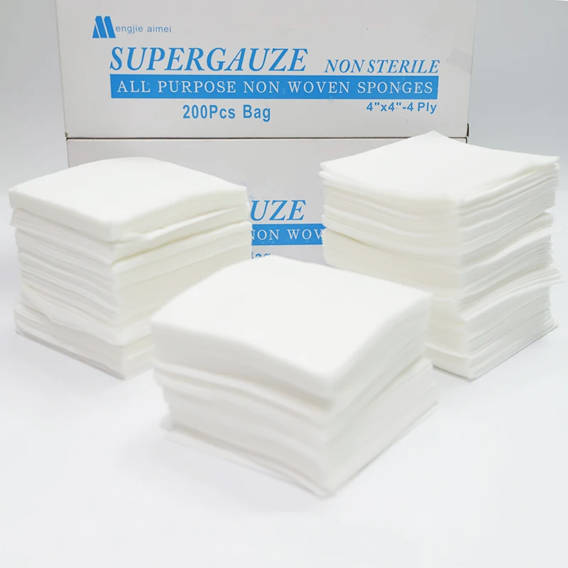 Absorbent Cushion Care Sterile Square Gauze Pads for First Aid Protection of Minor Cuts, Scrapes & Burns, Non-Adhesive, Wound Ca