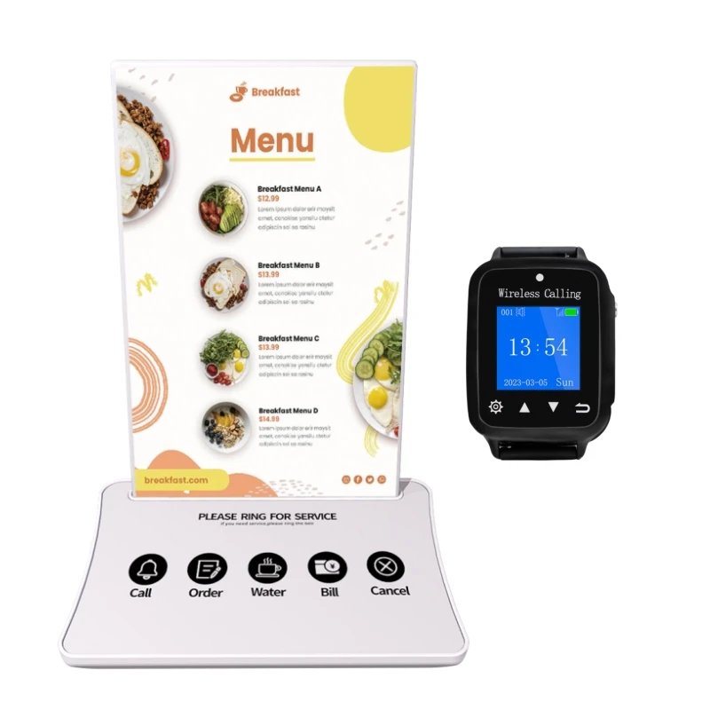 pager calling restaurant waterproof calling pager system buzzer wireless 433mhz restaurant pager waiter call button system