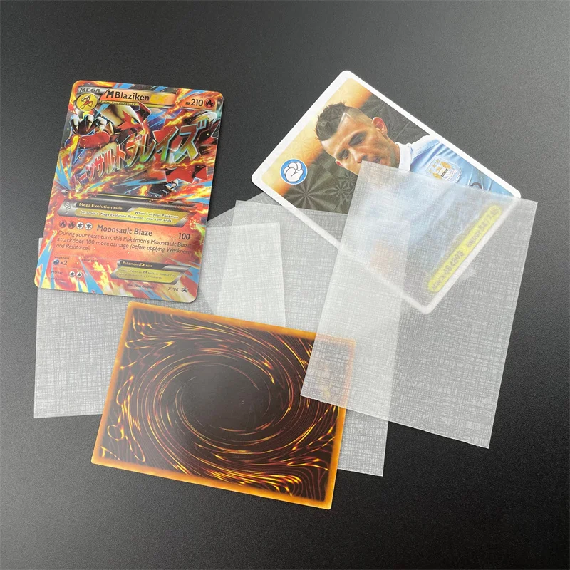 Factory 67*92mm Clear Soft Hologram Kpop Trading Holder Penny Comic Credit Id Magic Card Sleeves Matte