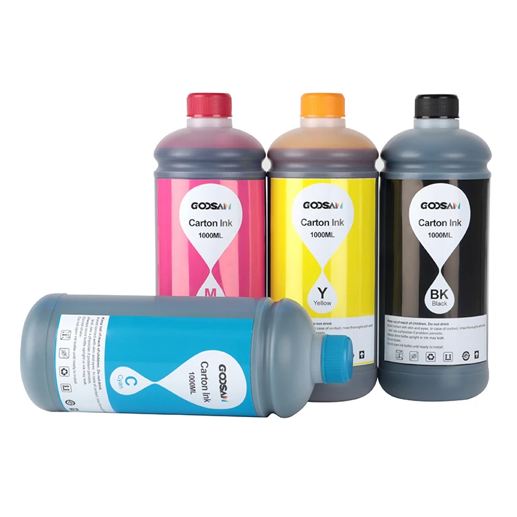 Goosam Carton Box Paper Cup Printing Bulk Refill Pigment Ink For HP 452 HP452 Printer