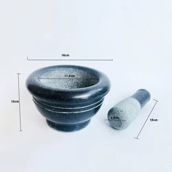 Wholesale stone mortar and pestle set Granite herb and spice tools vegetable grinder stone mortar crusher mortar and pestle ma