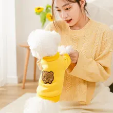 Wholesale Two-legged Cotton Cute Hoodies Clothes Without Hat Colorful Winter Autumn Pet Dog Cat Hoodie