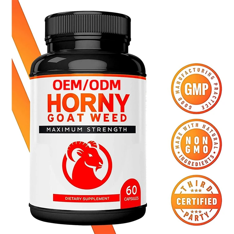 Maca Root Ginseng Yohimbine Tribulus L-Arginine 60 Count Horny Goat Weed For Men and Women