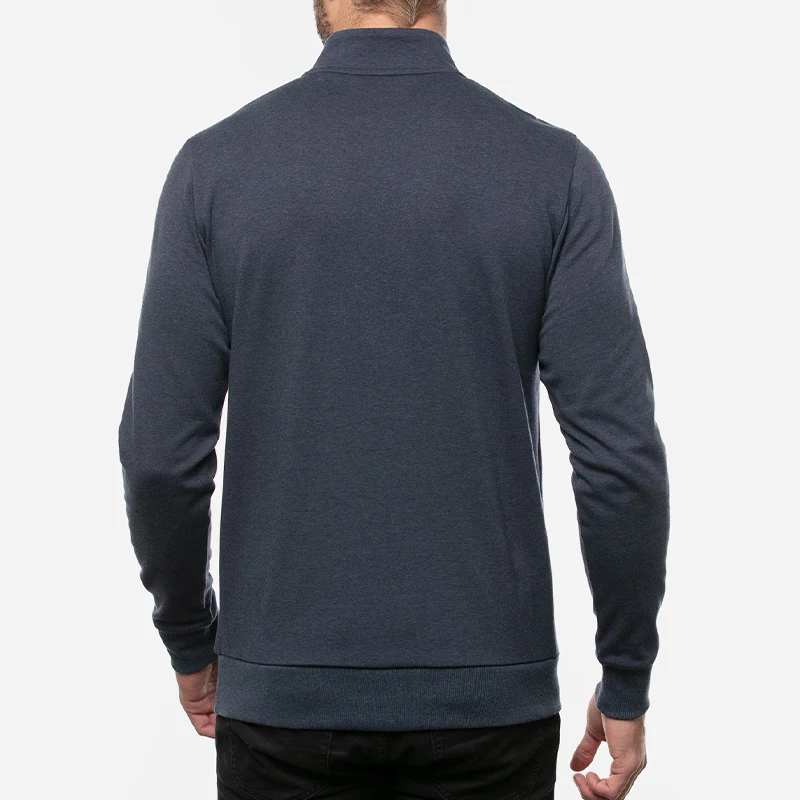 Latest Design Fashion Man Base Premium 100% Polyester Thermal Regular Fit Quarter Zip Pullover Sweat Shirt