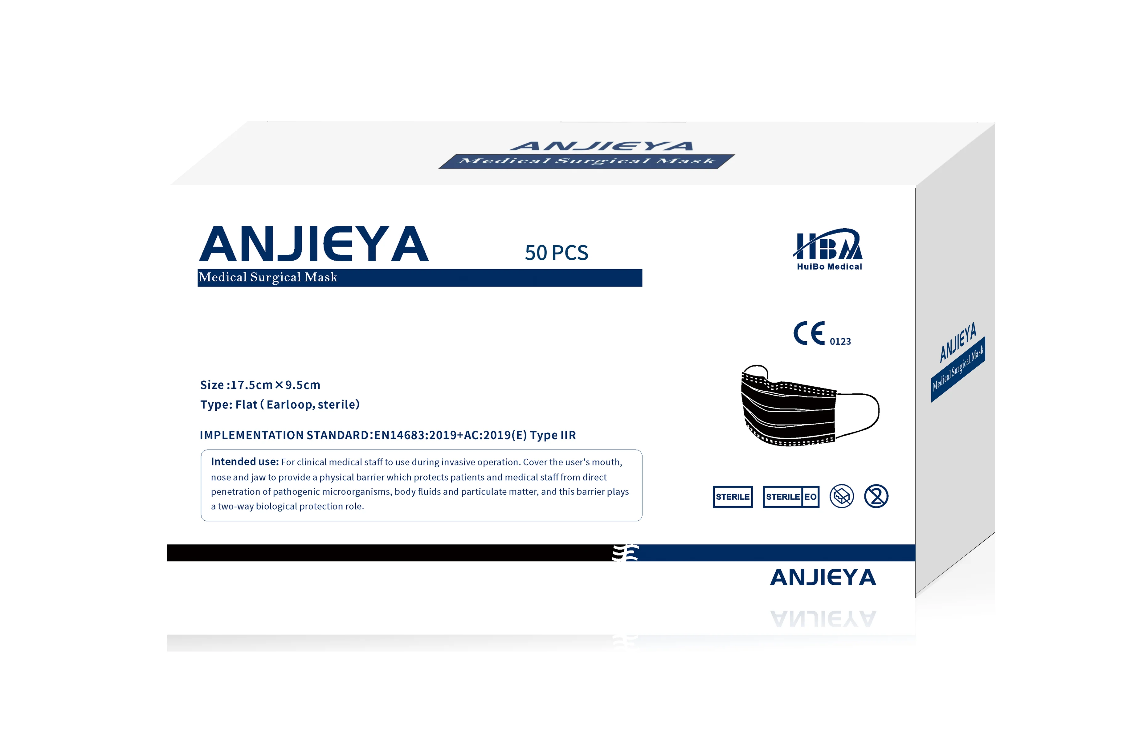 best price EN14683 Type I disposable medical mask 3ply on sale