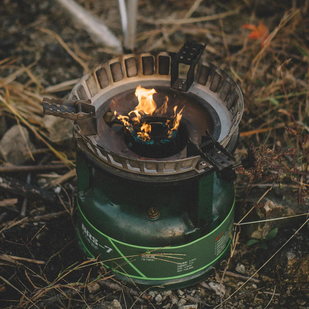 Brs-7  Liquid Fuel Camping Gasoline Stove Outdoor Portable One-piece Burners Cooker Camping Equipment For Outdoor Sports
