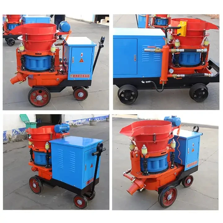 Free Control Fully Hydraulic System Shotcrete Machine Mini Concrete Dry Shotcrete Machine