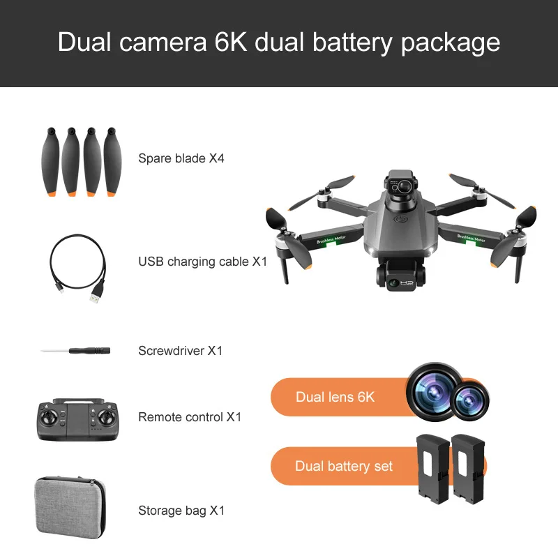 RG101 Max Obstacle Avoidance 3km 5g gps Brushless Motor Quadcopter 6K professional Photography Automatic return flight drone