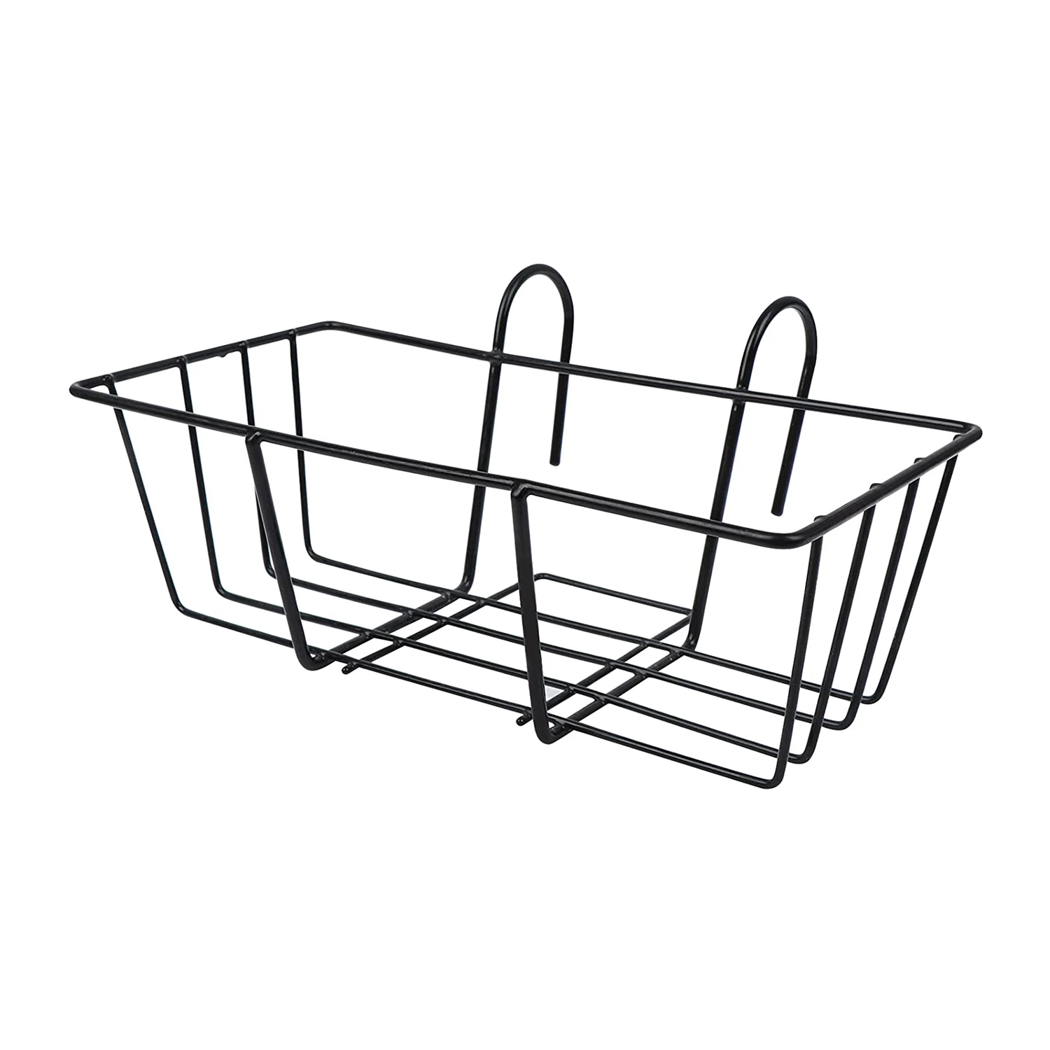 Balcony Hanging Flower Rack Railing Metal Planter Pots Stand for Indoor Deck Box Outdoor Hanger Stand