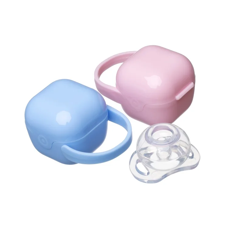 Food Grade Retractable Dummy Pacifiers Baby Pacifier Silicone nipple soother for infant with case box
