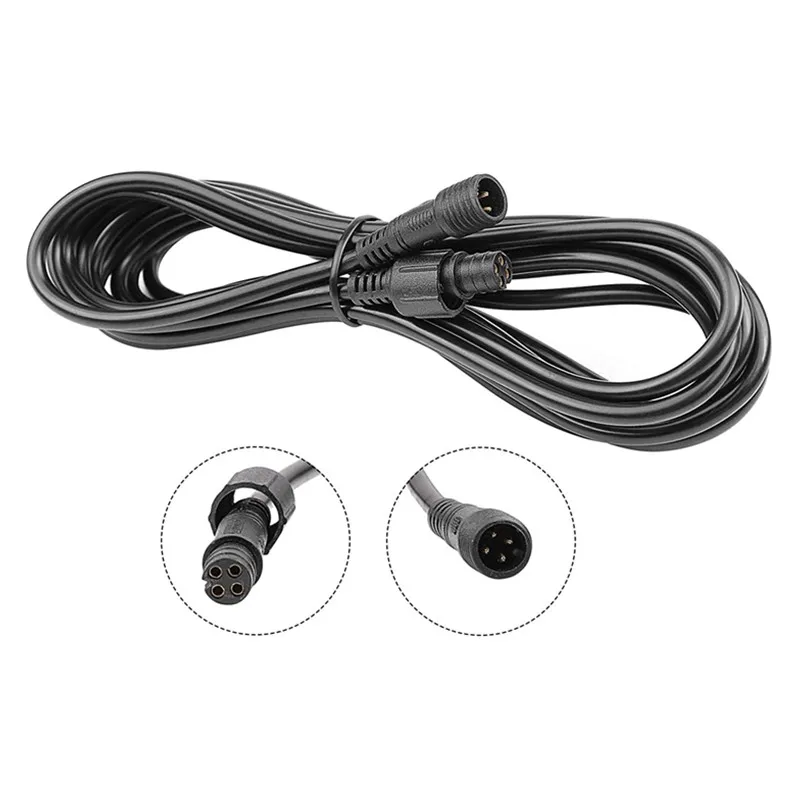 Extension cable harness 2/3/4 meters, rocker switch harness, and spring mount for atv utv light whip