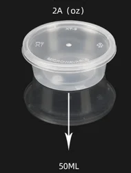 2 oz sauce container small plastic cups with lids