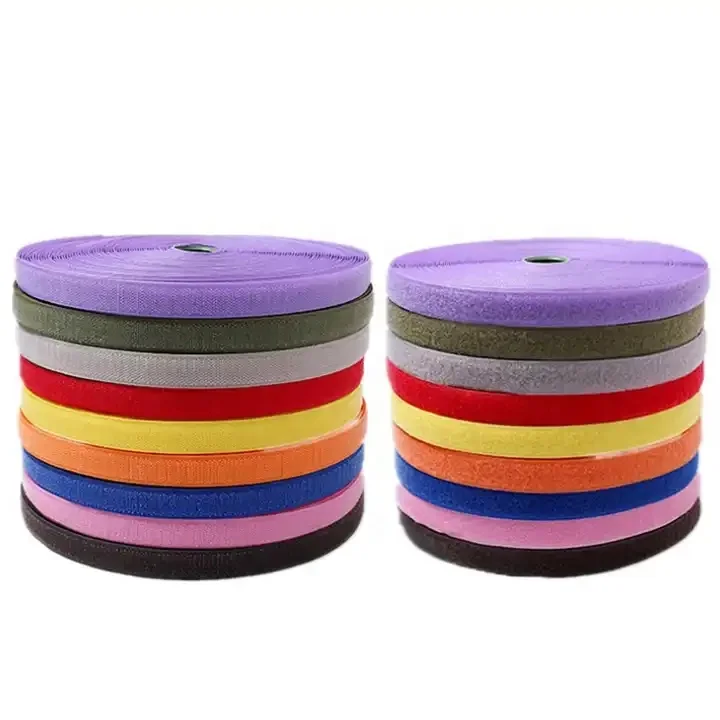 Customized Manufacture Low Price High Quality China Factory Polyester Hook and Loop Tape Material