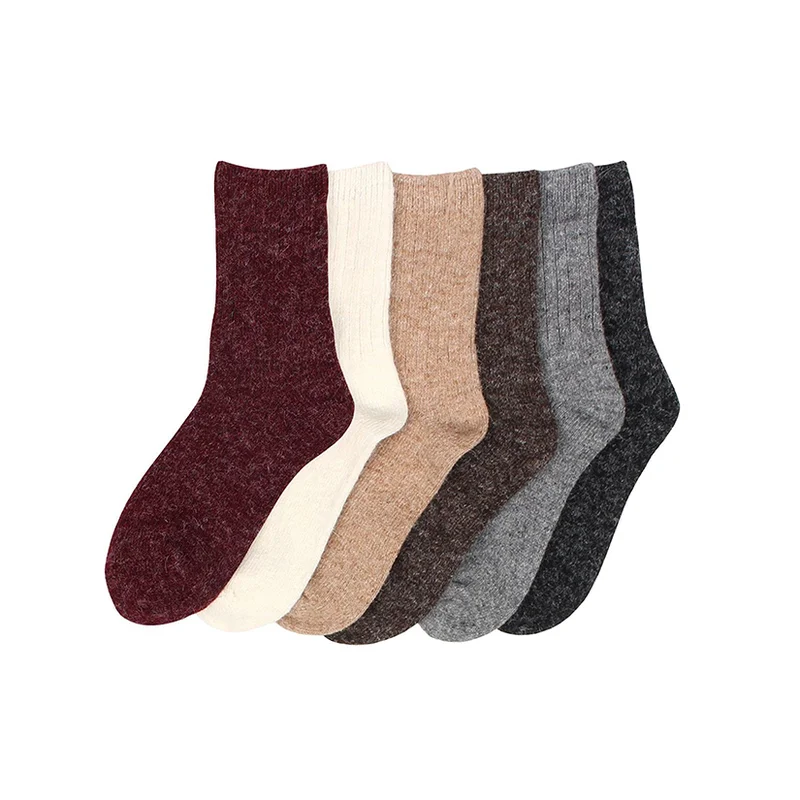 BY N401 womens thick warm alpaca wool socks custom