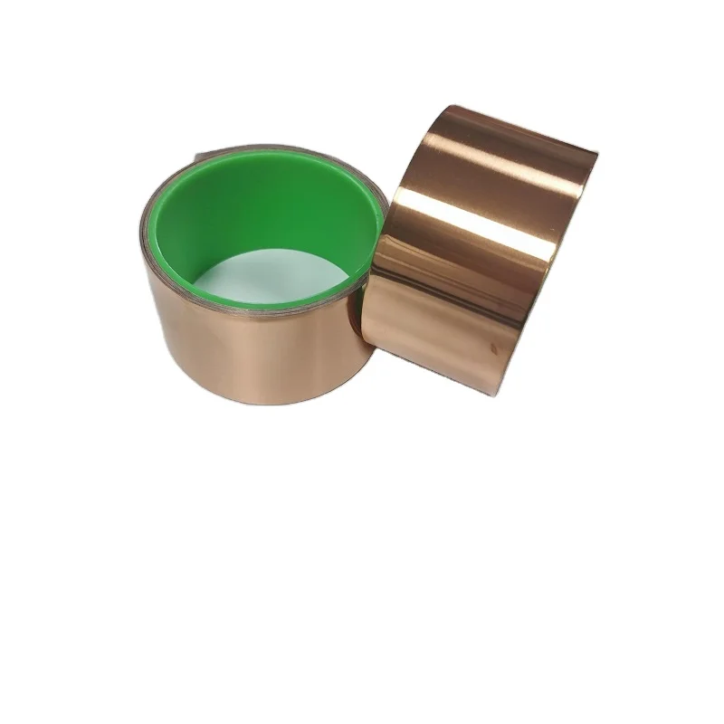 Высококачественная изоляционная Медная Фольга Клейкая свернутая лента для оптовых продаж