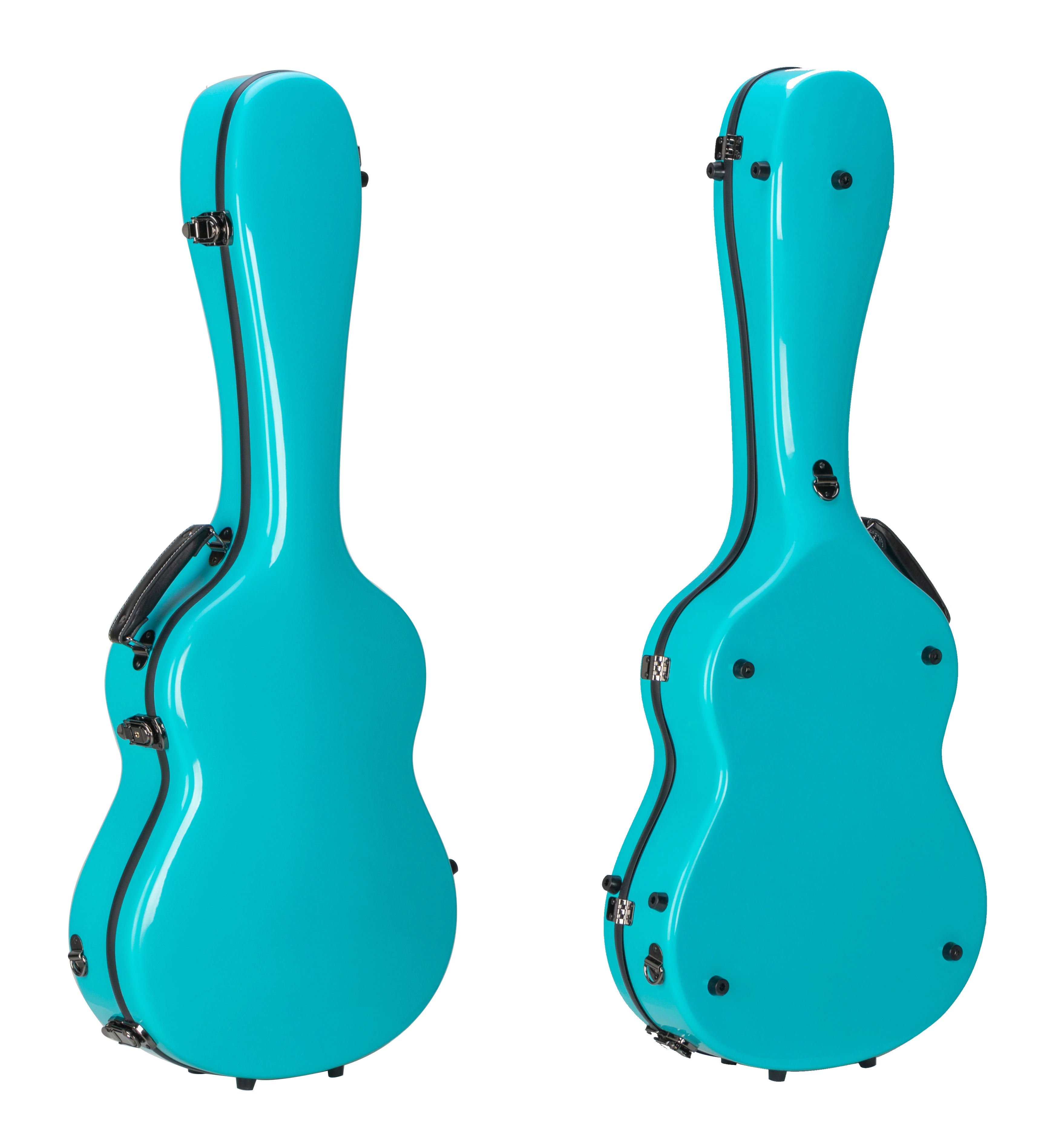 Manufacturer Fiberglass Green Acoustic Guitar Case with Backpack Fiberglass Classical Guitar Cases
