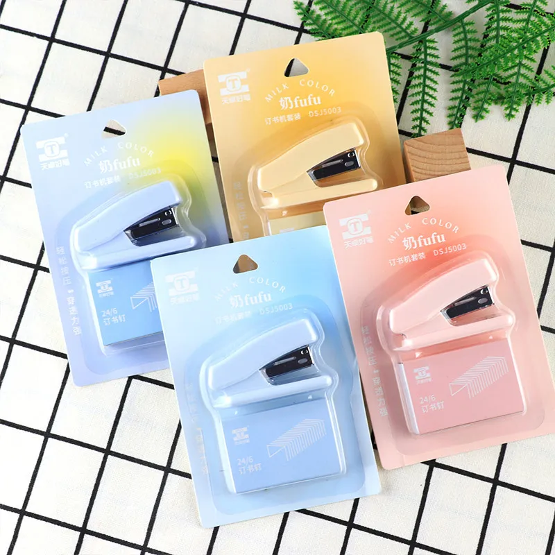 Multifunctional and Labor-Saving Stapler Colorful Metal Office Student Stapler Manual Book Paper Binding Stapler