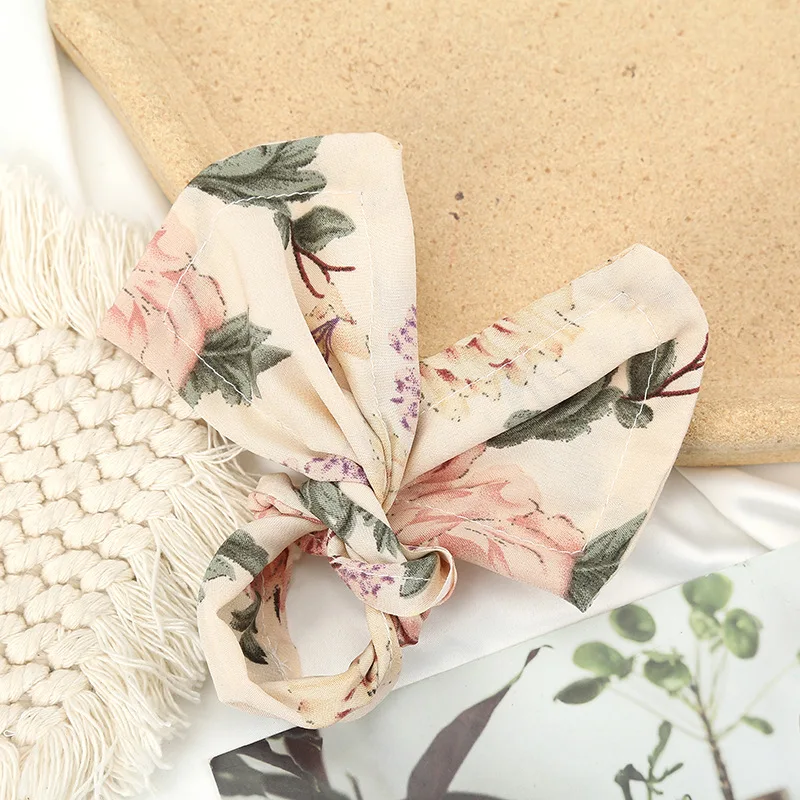 Hot sale new fashion hair styling tool statement colorful flower printing twist deft bun maker butterfly