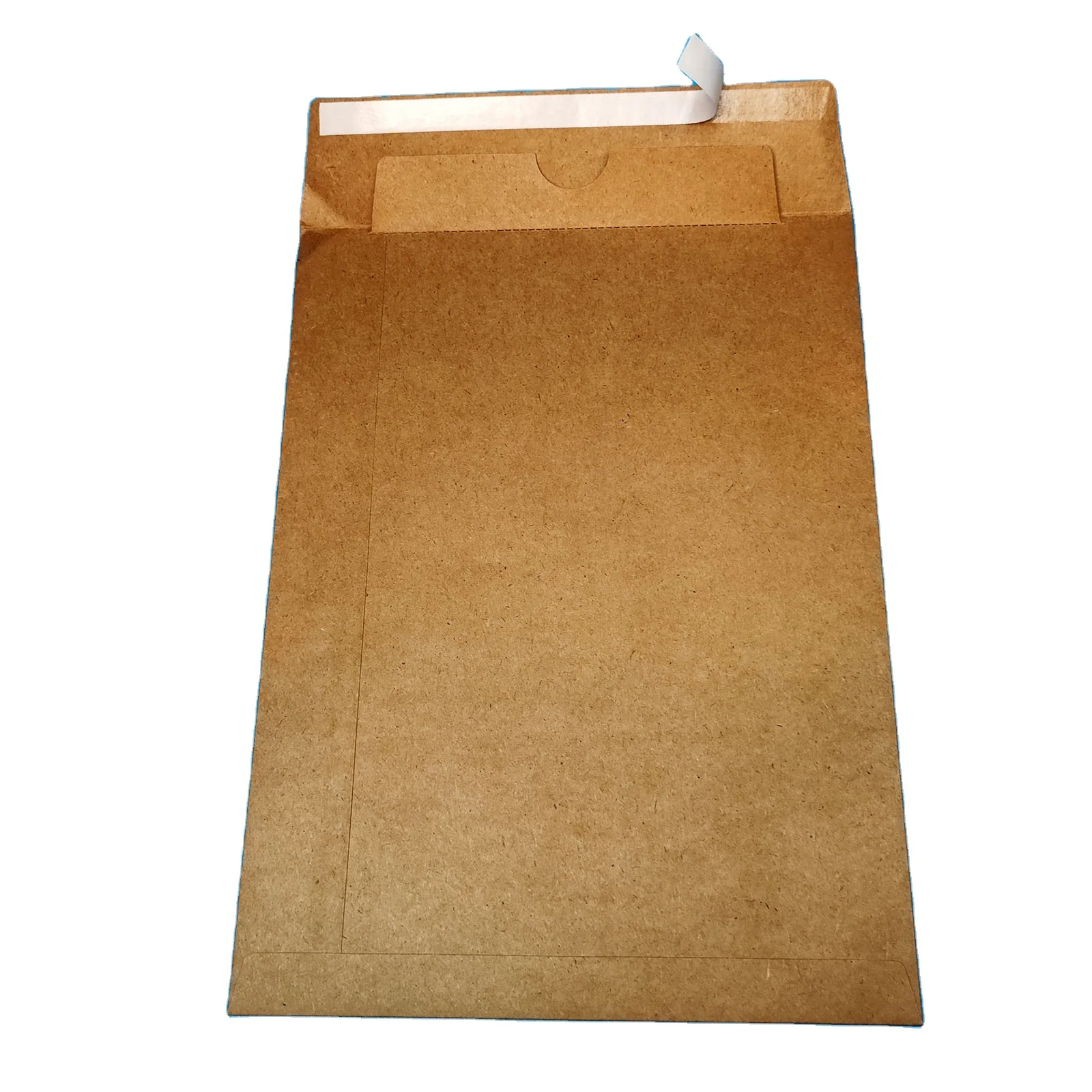 RTS Low MOQ Mailing Envelopes Bag Self Seal Eyelet String Receipt Security Brown Kraft Paper Packing Envelope With Peel & Seal