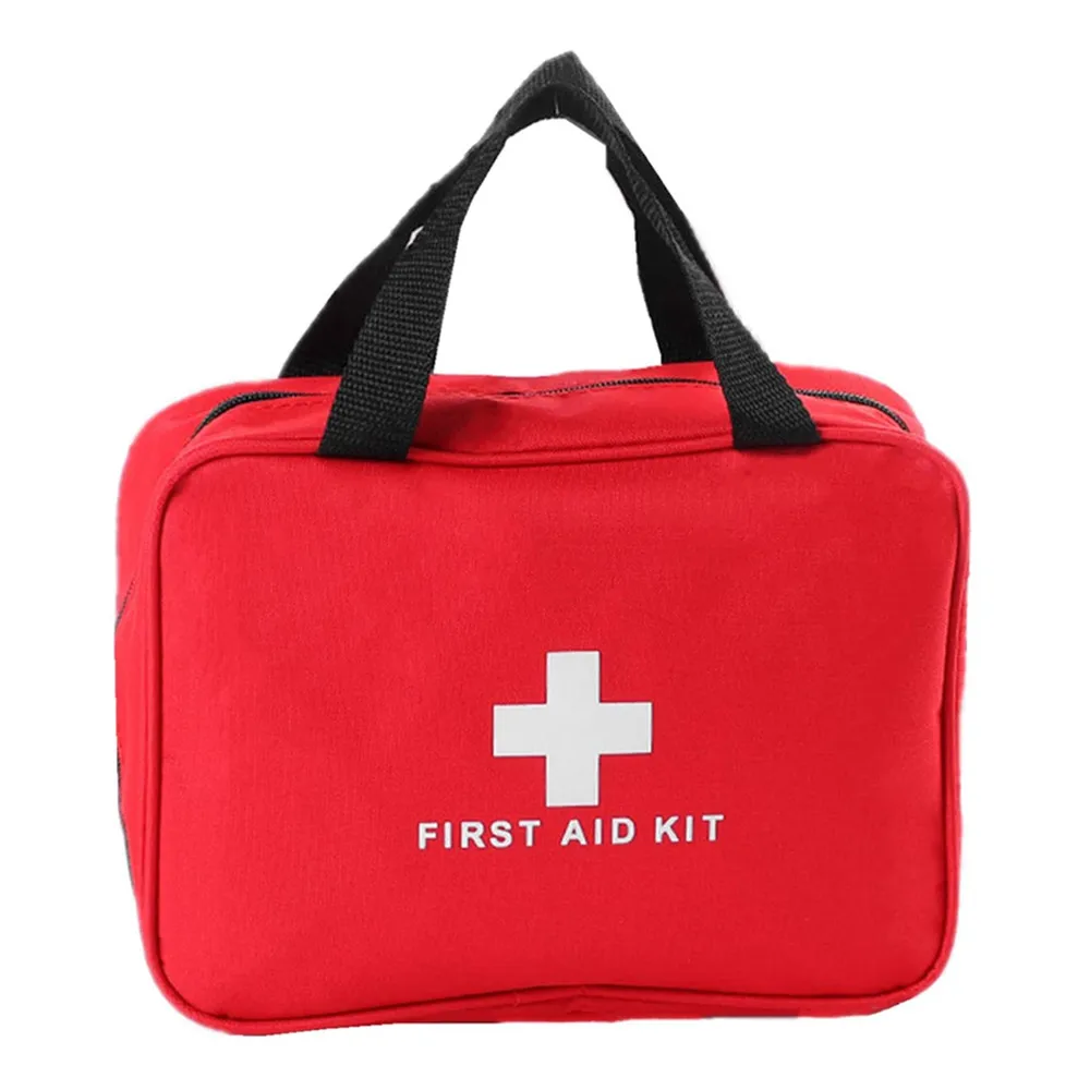 Red Trauma Bag for Emergency First Aid Kits Empty Medical First Aid  Storage Bag