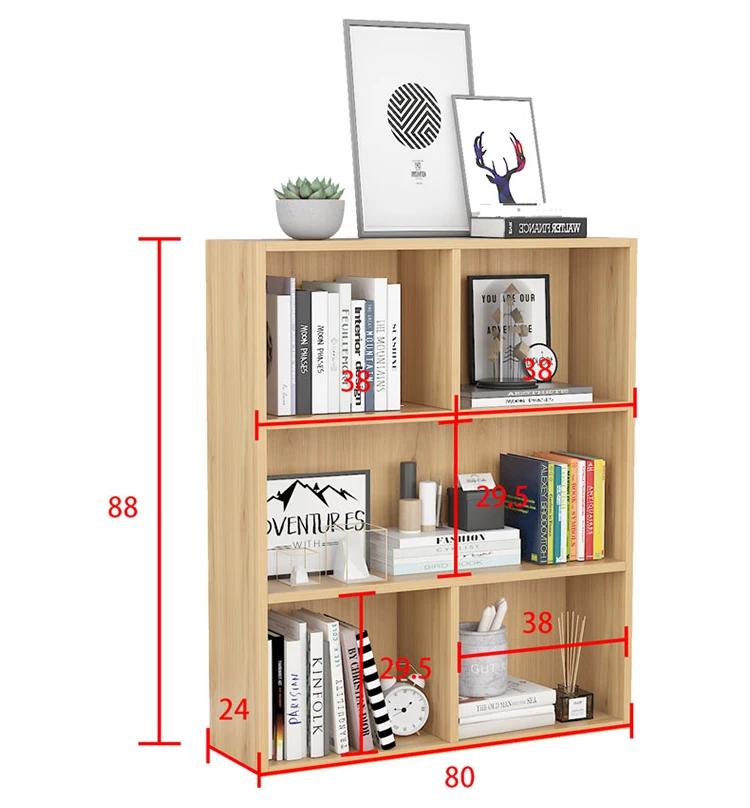 Wooden book shelf children book rack large capacity wholesale