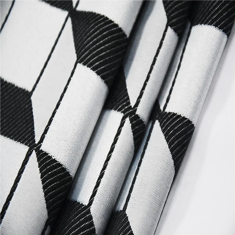 Linen Cotton Jacquard Window Curtain Fabric