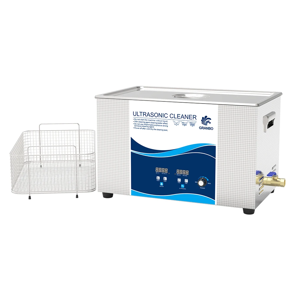 Industrial ultrasonic heat exchanger cleaner 30L with digital timer heater power adjustable and degas function washing machine