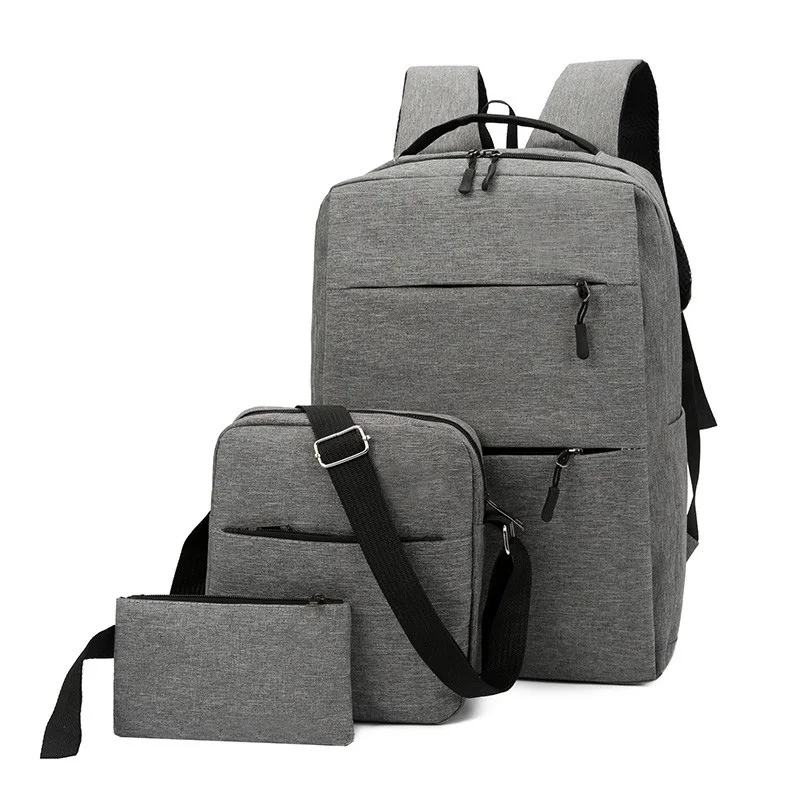 
2020 Custom high quality hot selling polyester laptop backpack set for school 