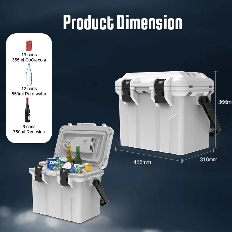 Frozen RB15 Semiconductor Fridge 15l Cooler Car Freezer Heating Support Fridge Portable 24v 12 Volt Refrigerator AC Camping Box
