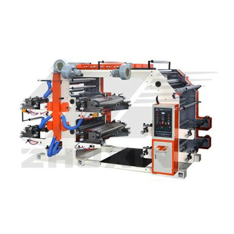 Alibaba Automatic Four Color Film Plastic Offset Flexographic 4 Colour Paper Bag Flexo Printing Machine for Aluminum Foil