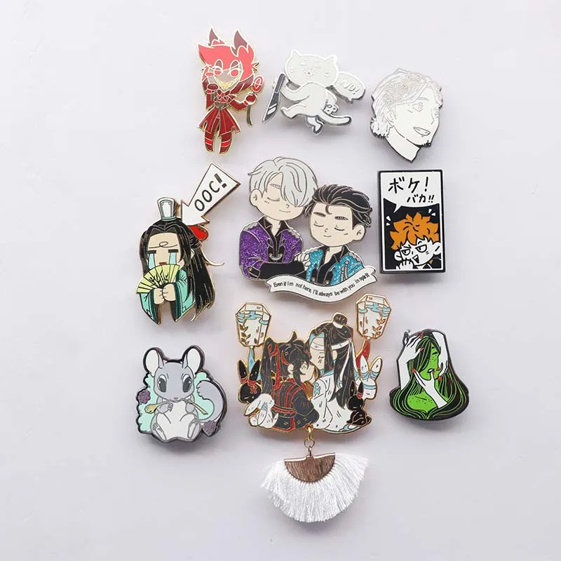 High Quality Souvenir Custom Logo Metal Hard Enamel Badge Fashion Jersey Decorative Lapel Pins for Clothes