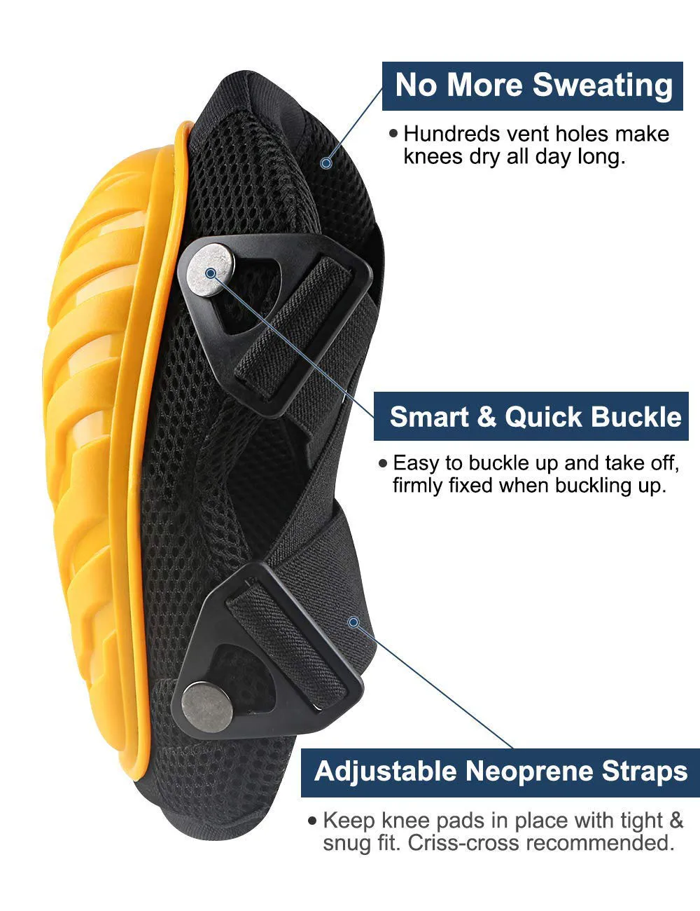 Cleaning Construction Heavy duty Foam Padding Professional Knee Pads with Gel cushion