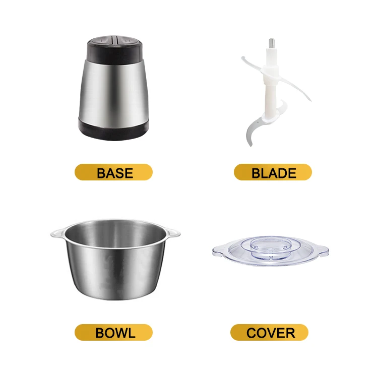 Home Use kitchen Small Portable Double Speed 2L Meat Grinder Vegetable Cutter Meat Mixer Grinder And Sausage Maker