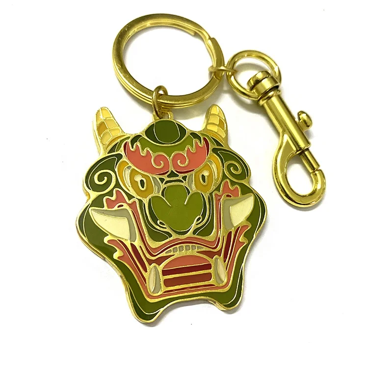 Custom Logo Zinc Alloy enamel  Metal Keychain