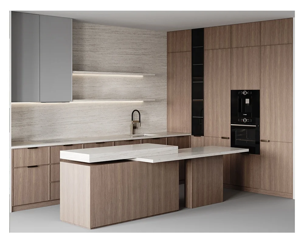 China Factory Classic Style Custom Made Kitchen Cabinet