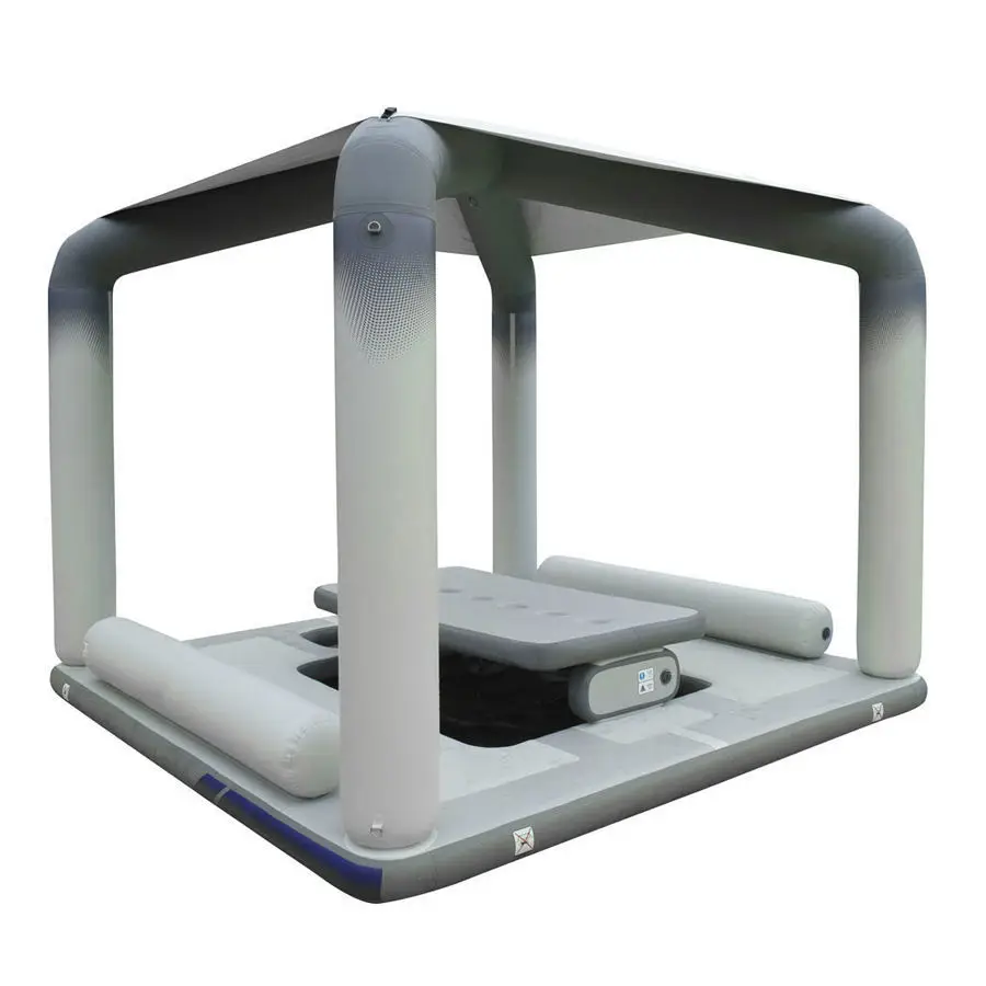 Floating Inflatable Dock Resting Island With Shape Tent Floating Mat Floating Dock Platform amusement equipment Inflatable