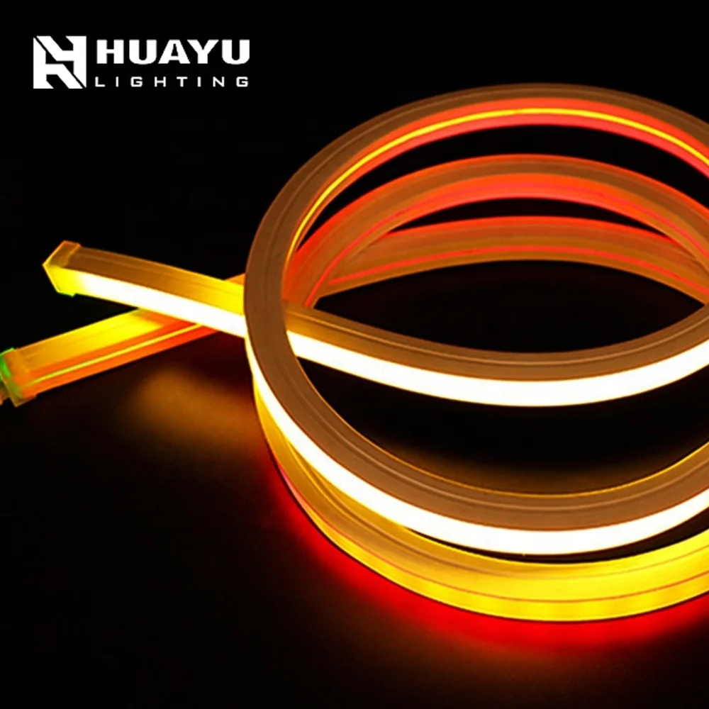 DMX512 rgb 1220 silicone led light neon outdoor IP67 3OzPCB led flex neon 12v 24vdc building bridge lighting engineering design