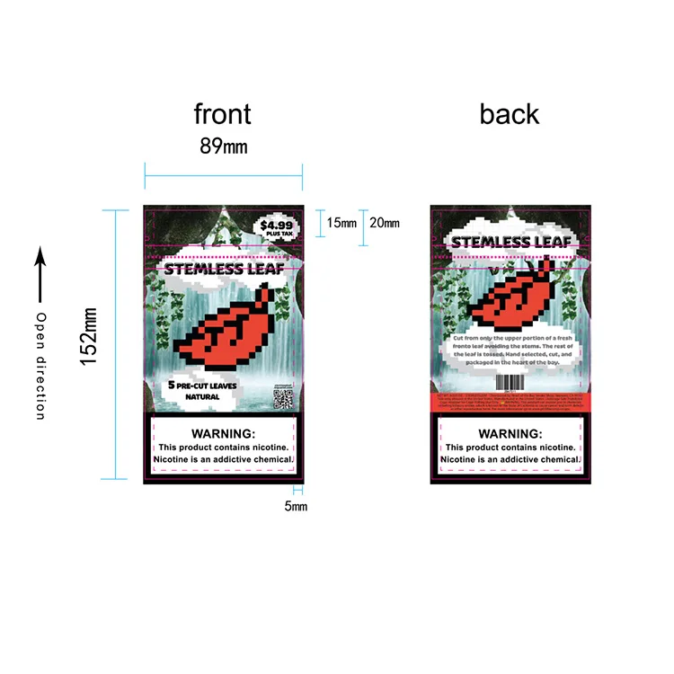Custom digital printing candy tea coffee mylar bags and box food packaging holographic zipper bag and box