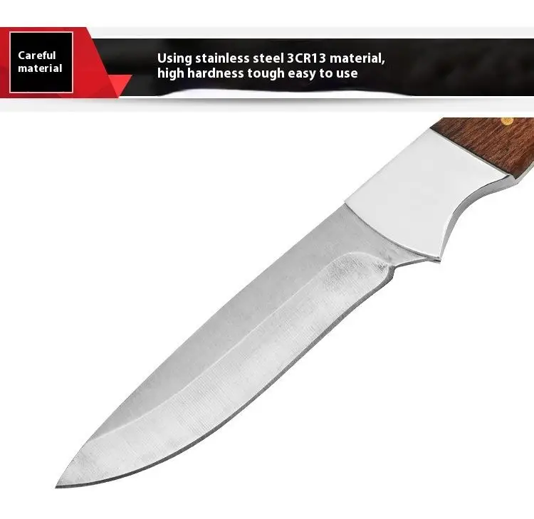 Hot Sale Best Design Professional Wooden Handle Stainless Steel Pocket Folding Knife Tactical Knife For Camping