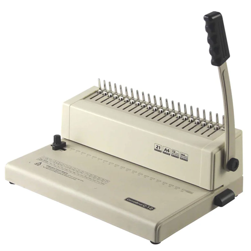 SIGO Brand C12 Plastic Comb Binding Machine for Office Use