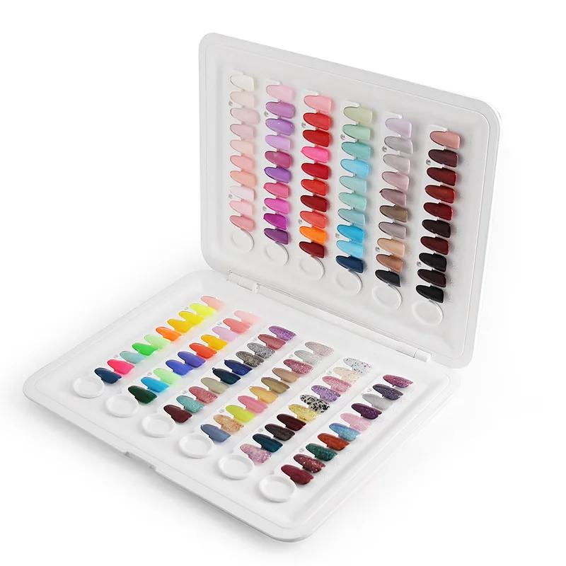 Wholesale Nail Color Palette Book C9 Nail Sample Display Book Portable 120 Color Nail Color Book Display