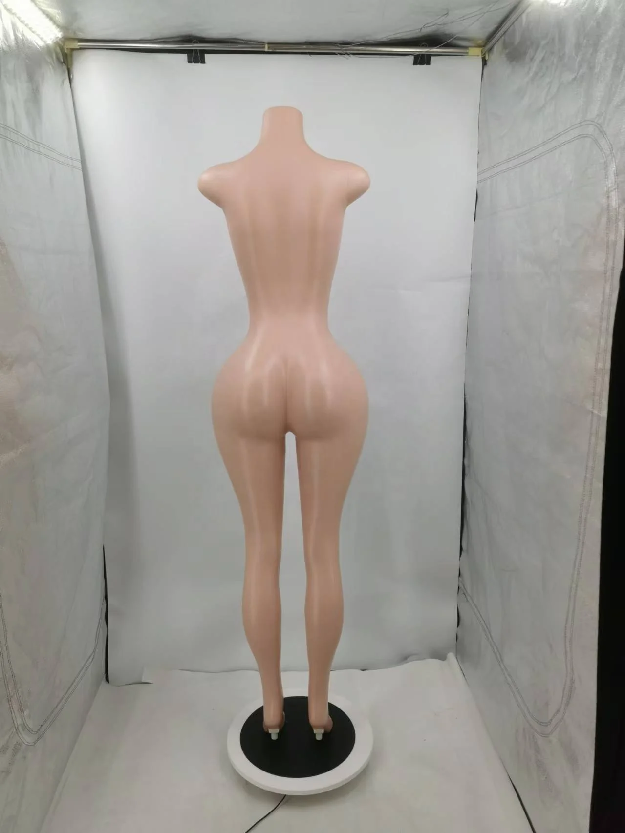 Curvy BBL full size Brazilian big bust wide hips manikin sexy girl swim suit Bikini panties female beachwear bald head mannequin