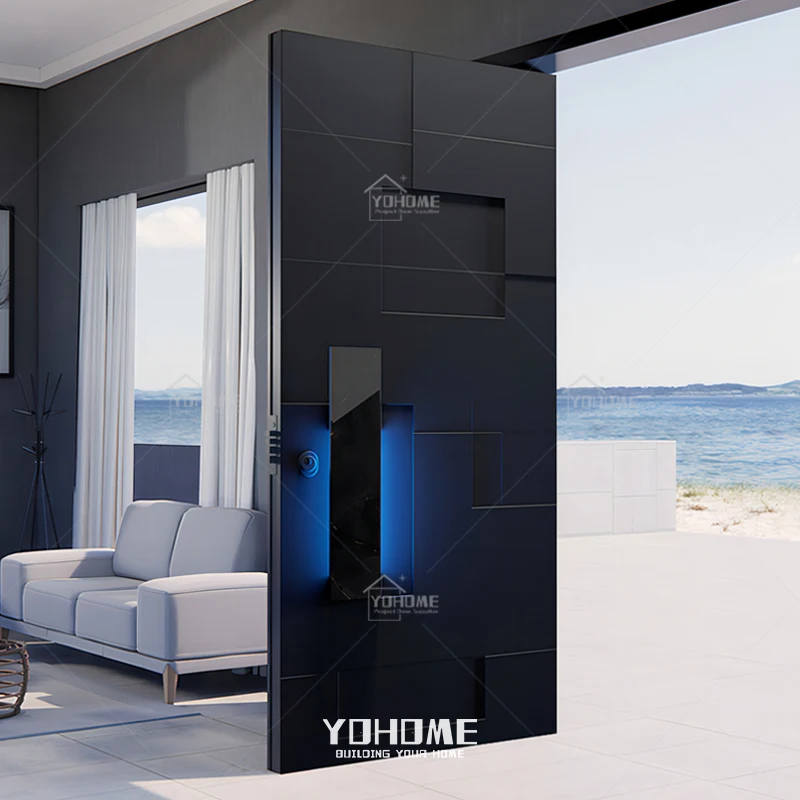 English style high security steel front door extra large entry door external entrance door