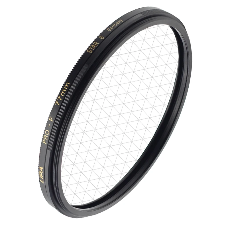 LIPA/OEM 49-82mm Star FX Filter Star Filter 4x 6x 8x for Camera Lens Filter
