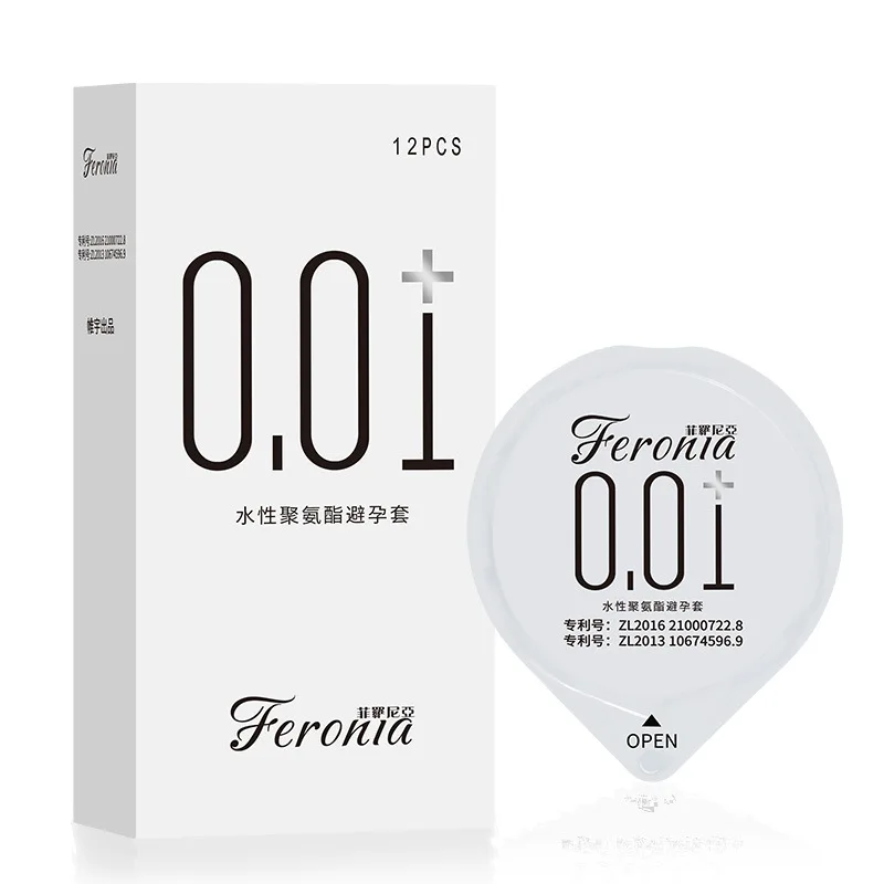 
0.01 non-inductive transparent 5D rotating particles adult condom male penis delay thickening 