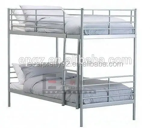 Модные дешевые чердак двухъярусные рамы кровати/армейские металлические двухъярусные кровати с матрасом