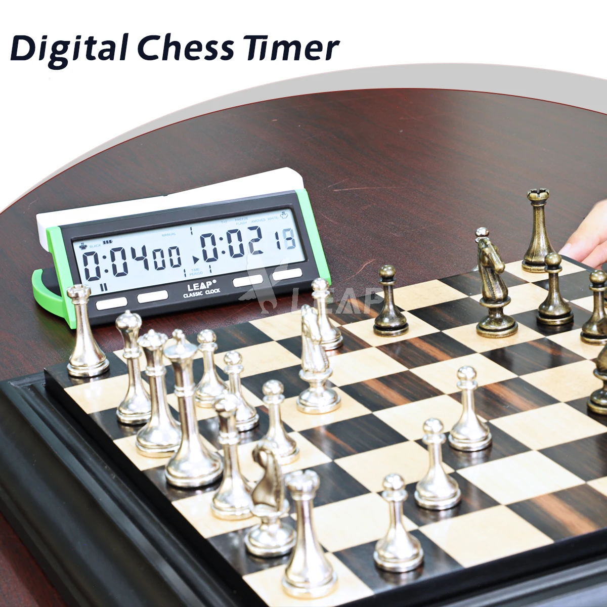 Digital Professional LEAP FlDE Chess Clock PQ9918 single multi countdown restricted moves  bonus delay chess clock timer