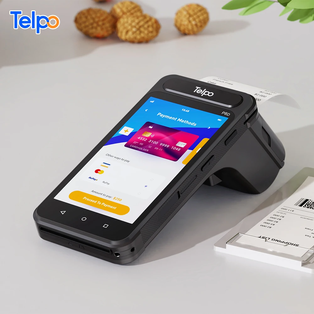 credit card EDC EFTPOS touch screen all in one sistema printer handheld android pos machine