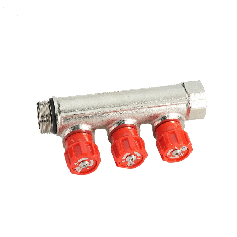 HPB57-3 Bornic High Quality Radiant Heating Manifold Water Pex Fitting Brass Plumbing Manifold