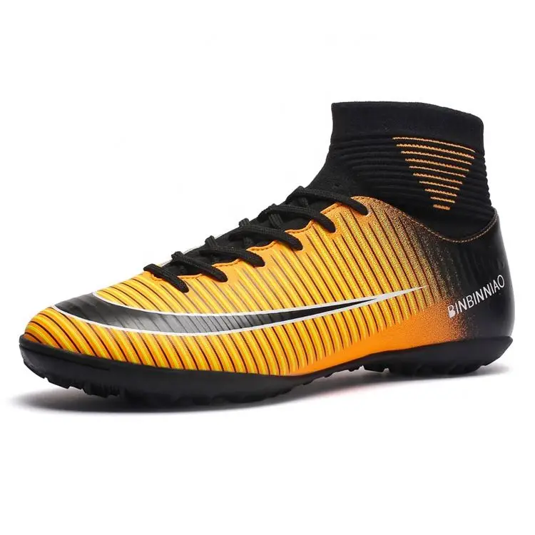 Men Sports High Ankle Football Boots Shoe Outdoor/Indoor Soccer shoes soccer cleats